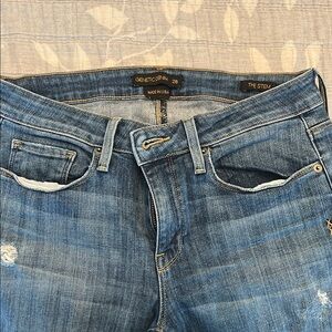 Genetic Denim Blue Boyfriend Jeans with Distressed Details